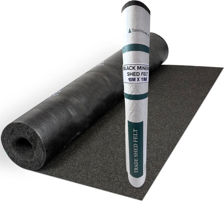 Lily Manor Standard Grade Mineral Shed Roofing Felt (10m x 1m) Heavy